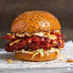 BBQ chicken burger